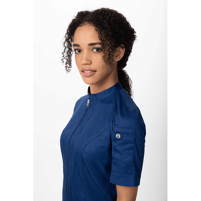 Chaqueta Chef Works Mujer Arcadia Azul