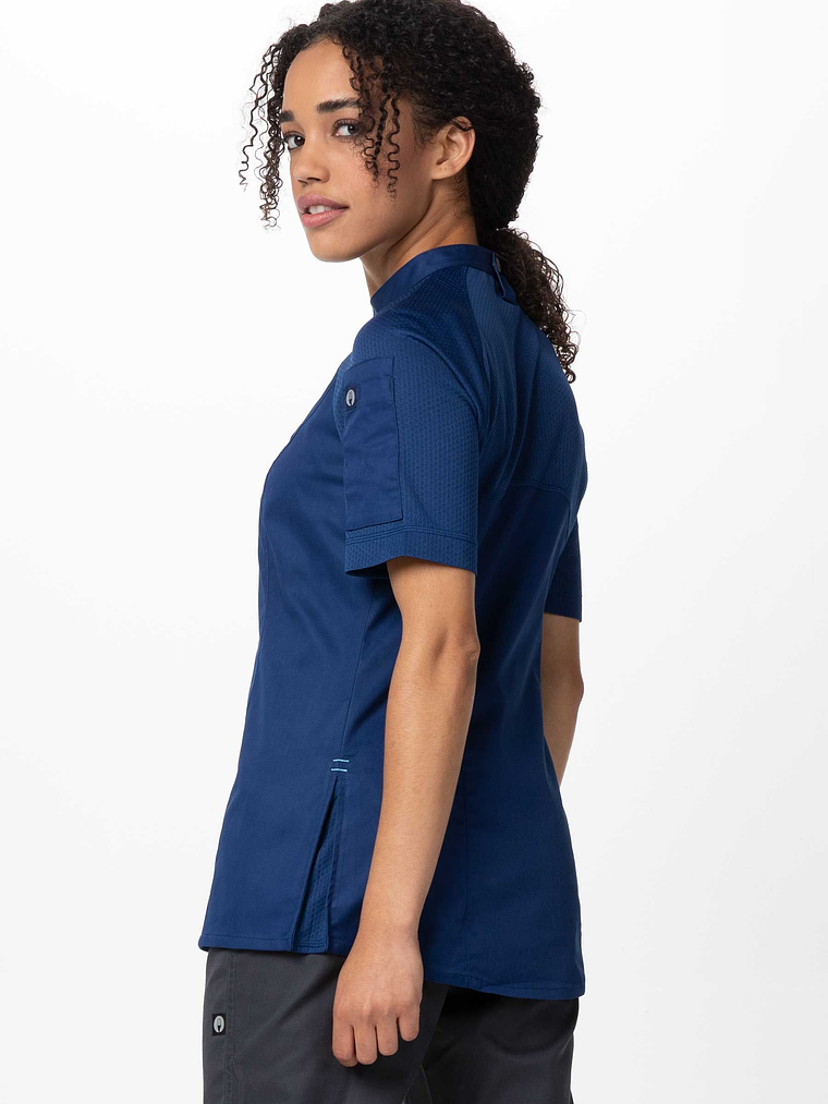 Chaqueta Chef Works Mujer Arcadia Azul 2