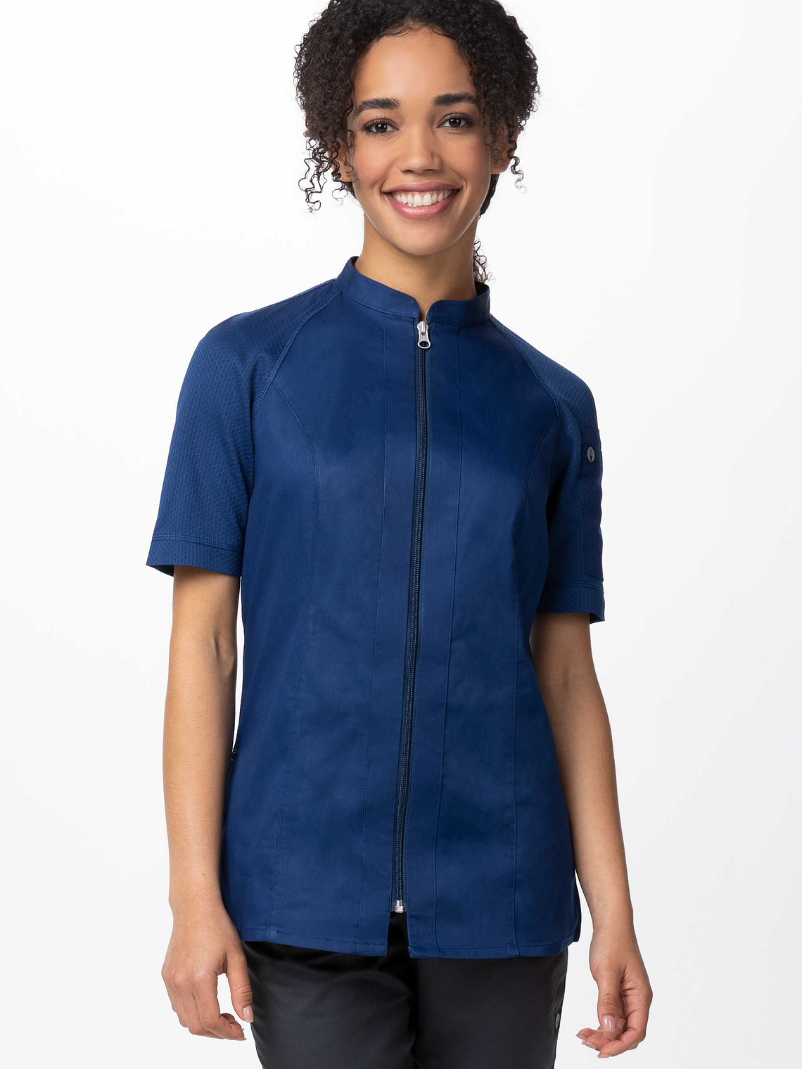 Chaqueta Chef Works Mujer Arcadia Azul 1