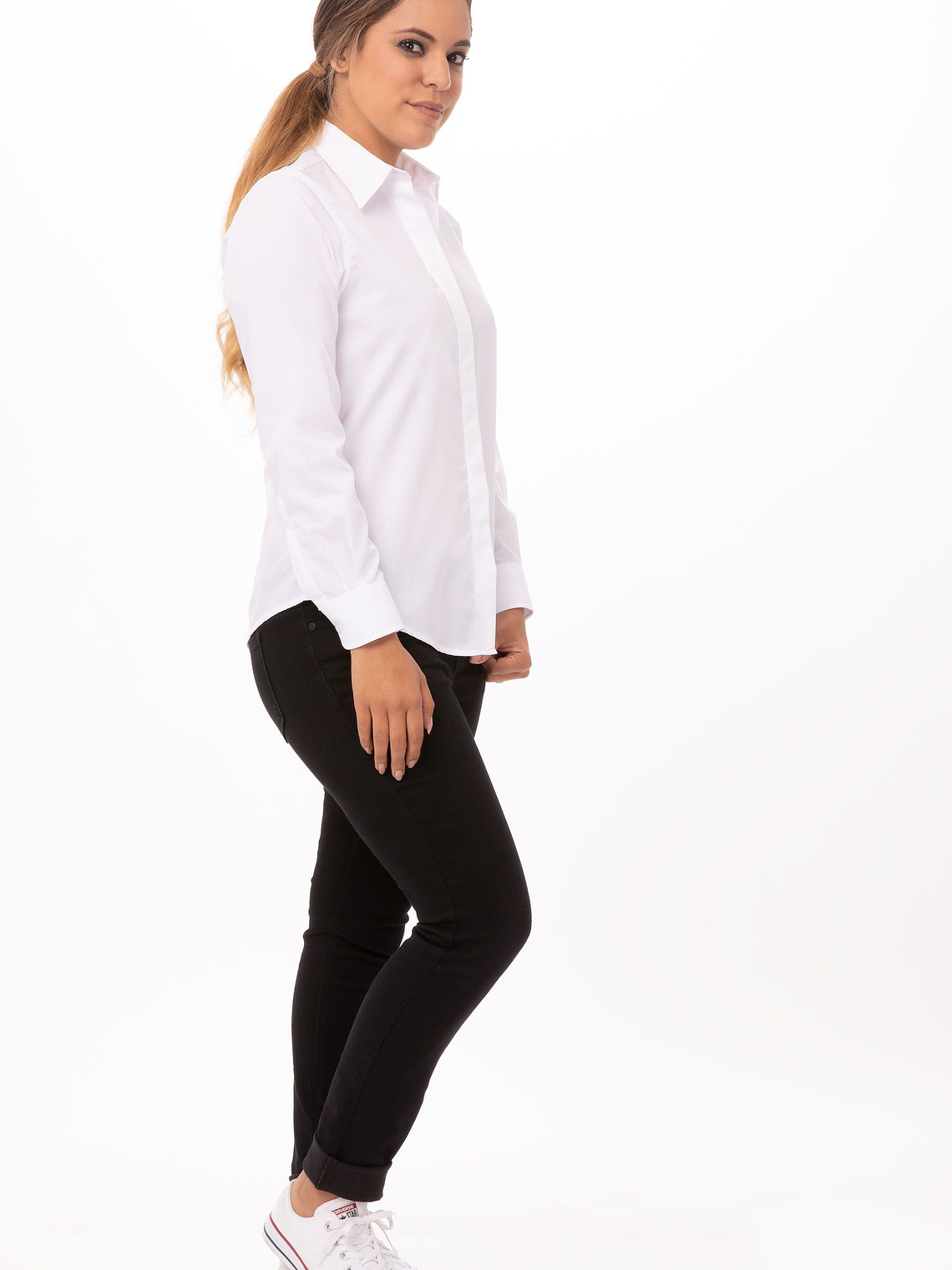 Blusa Chef Works Clásica Blanca 4