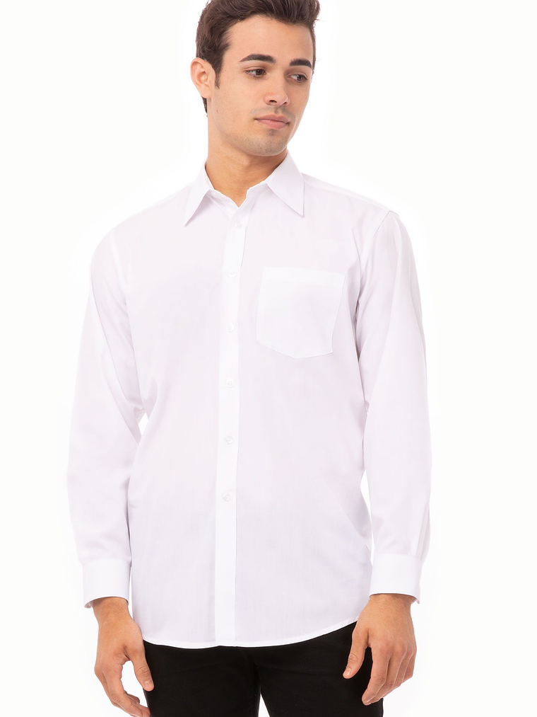Camisa Chef Works Dress Blanca 1