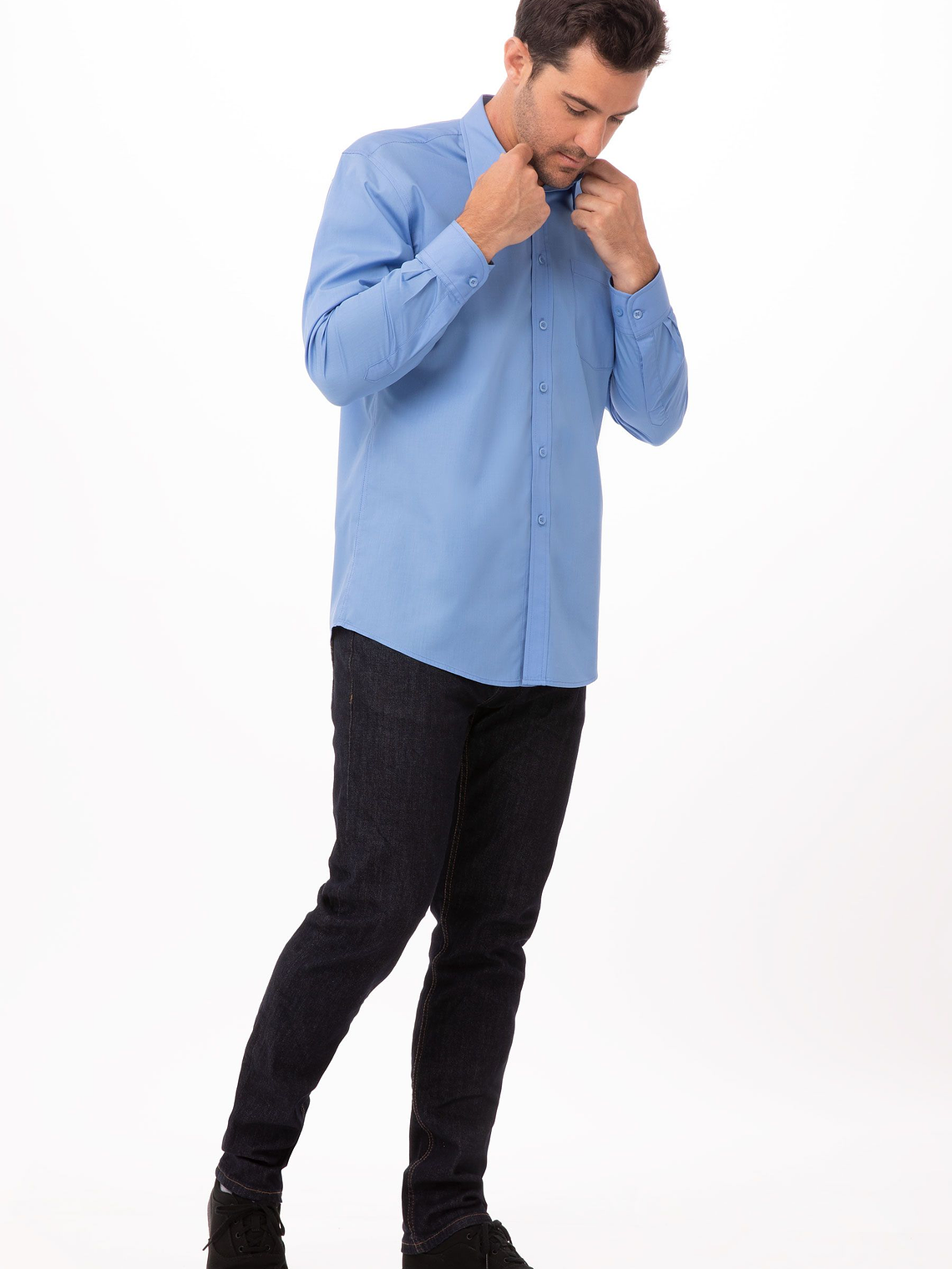 Camisa Chef Works Dress Celeste  1