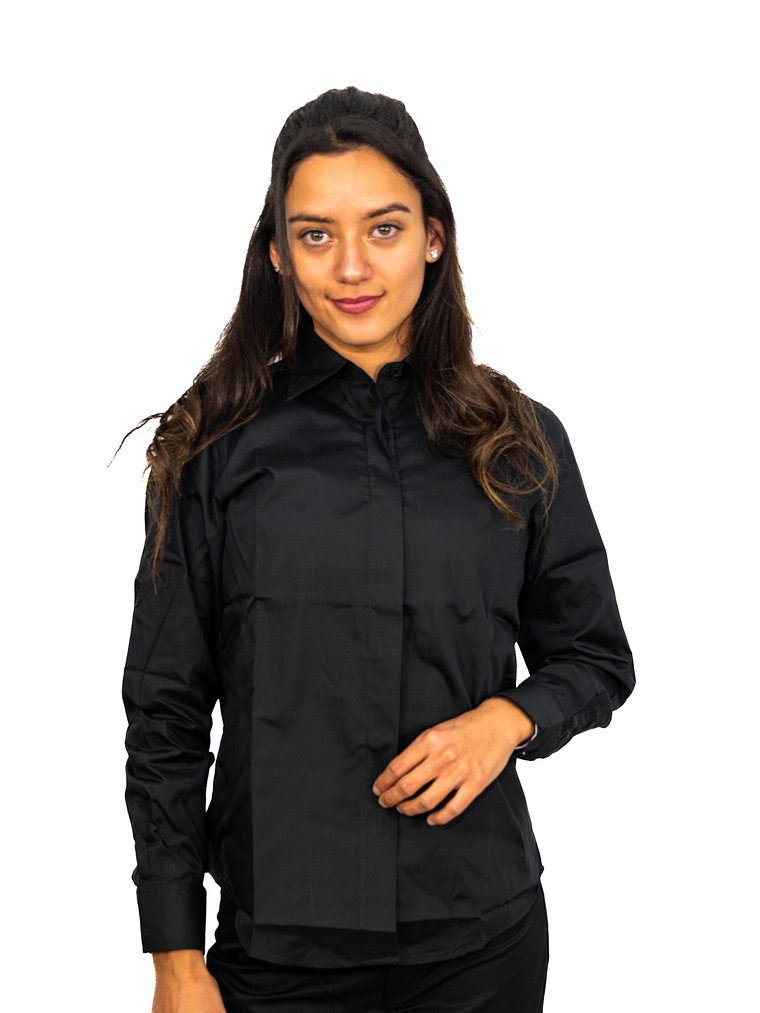 Blusa Chef Works Clásica Negra 2
