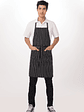 Pechera Chef Works Chalkstripe Negra - Miniatura 1