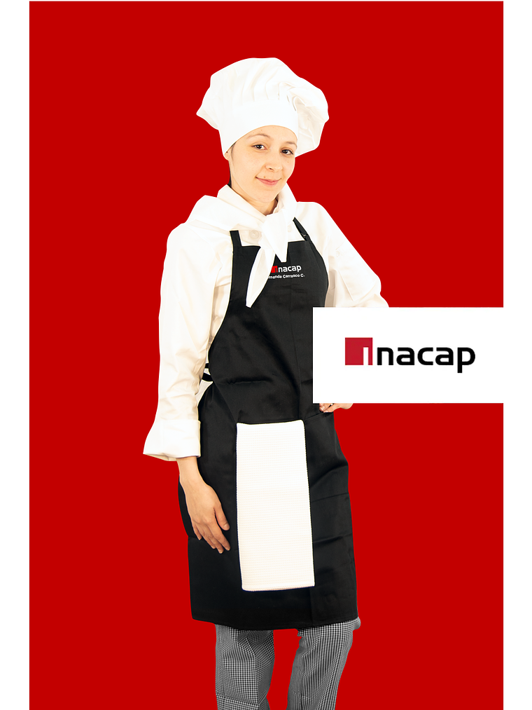 Set Estudiante Gastronómico Chef Works Oficial Inacap Mujer 13