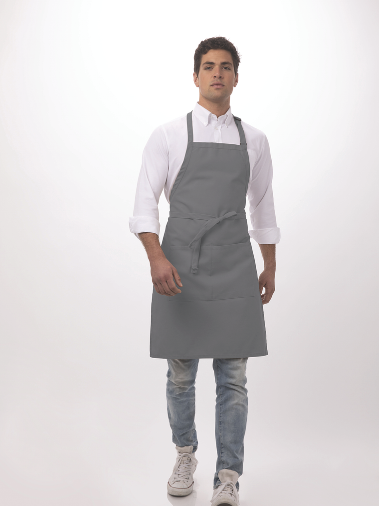 Pechera Chef Works Clásica F8 Gris 1