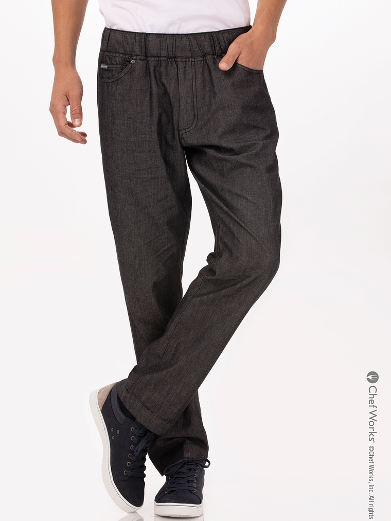 Pantalón Chef Works Gramercy Negro 1