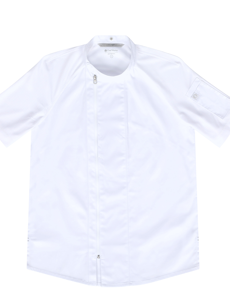 Chaqueta Chef Works Unisex Varkala Blanca 4