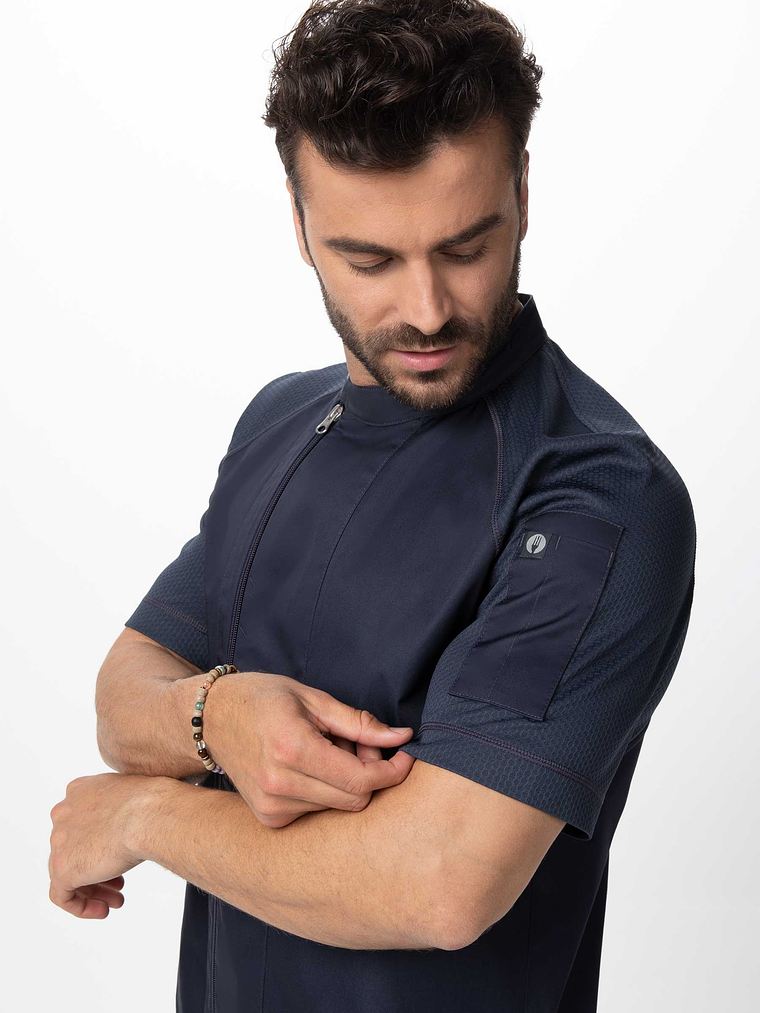 Chaqueta Chef Works Unisex Varkala Gris 5