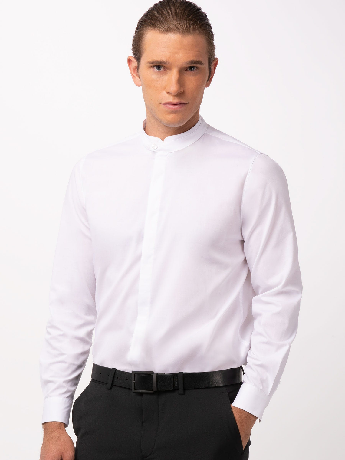 Camisa Chef Works Contemporary Unisex Formel Blanca 1