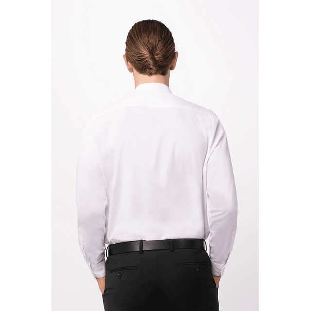 Camisa Chef Works Contemporary Unisex Formel Blanca