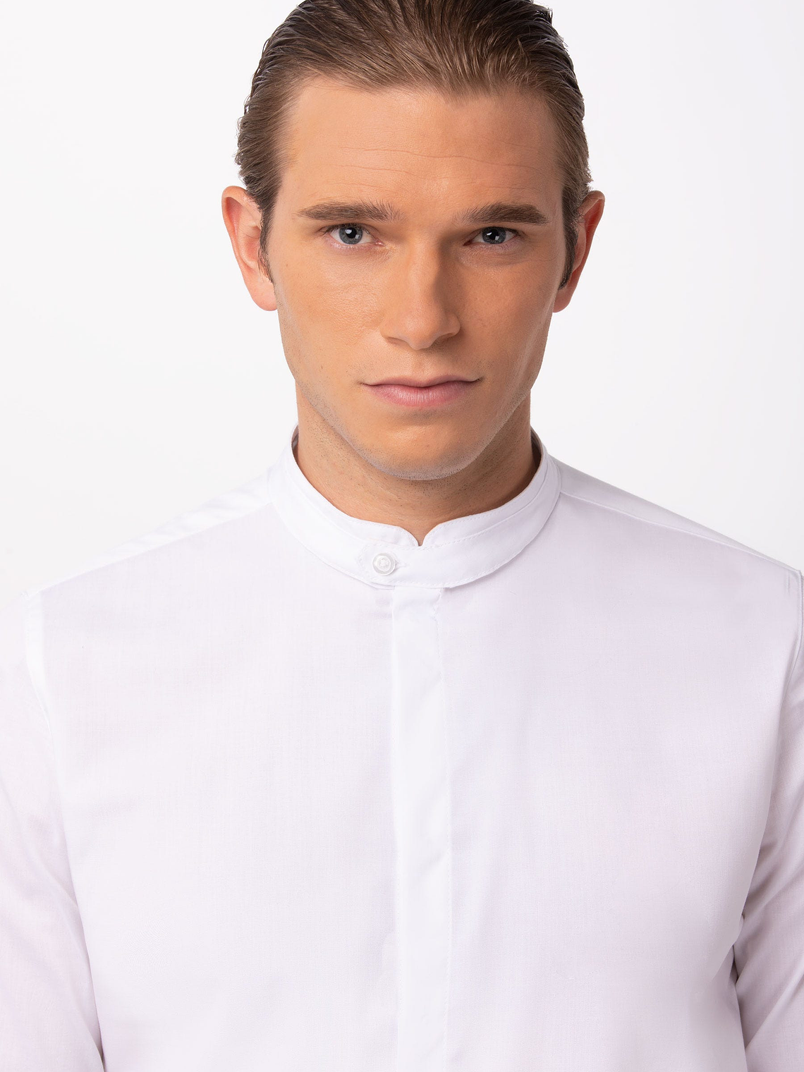 Camisa Chef Works Contemporary Unisex Formel Blanca 3