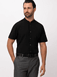 Camisa Chef Works Unisex Seersucker Negra - Miniatura 1