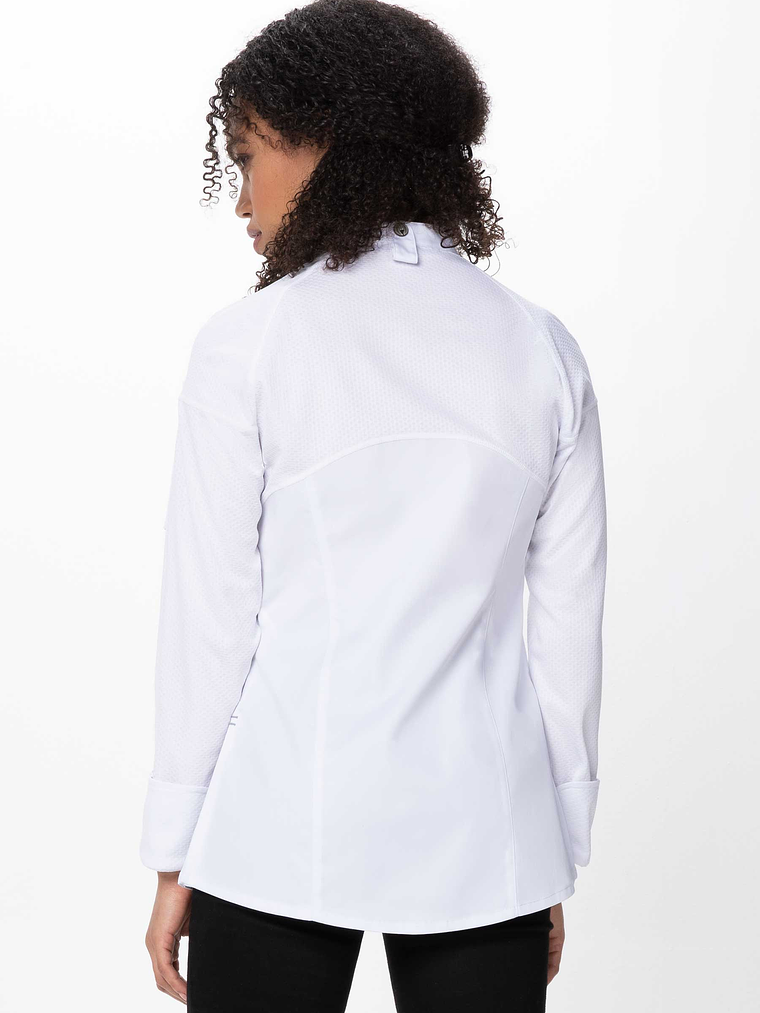 Chaqueta Chef Works Mujer Tulum Blanca 2