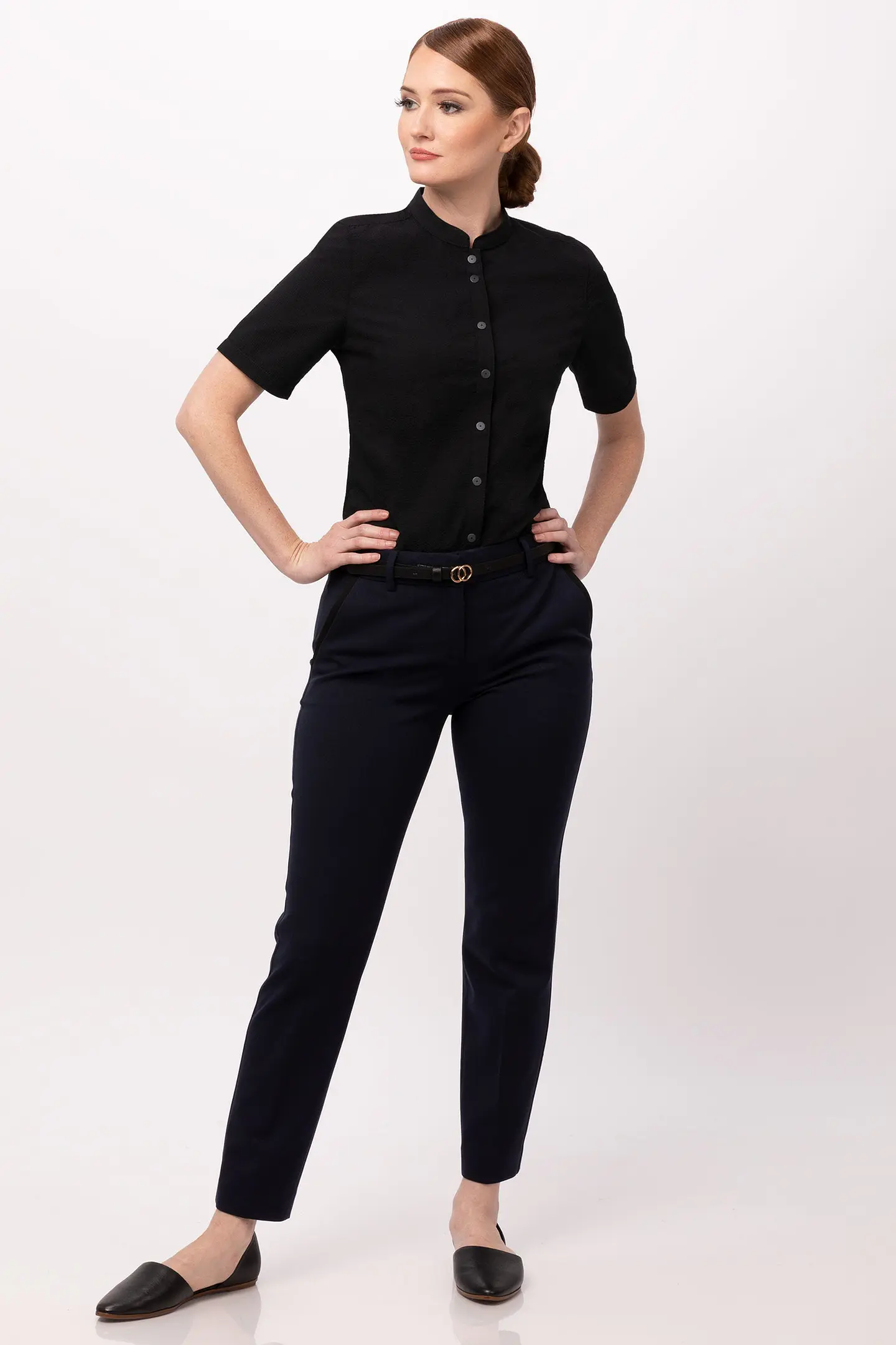 Blusa Chef Works Seersucker  3