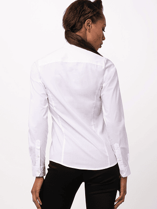 Blusa Chef Works Mujer Formel Contemporary Blanca