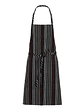 Pechera Chef Works Stripe Negra Con Rojo y Blanco - Miniatura 5