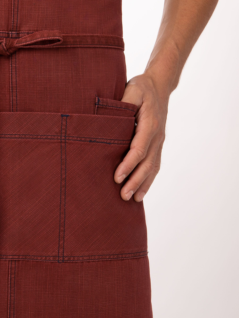 Pechera Chef Works Uptown Roja 3