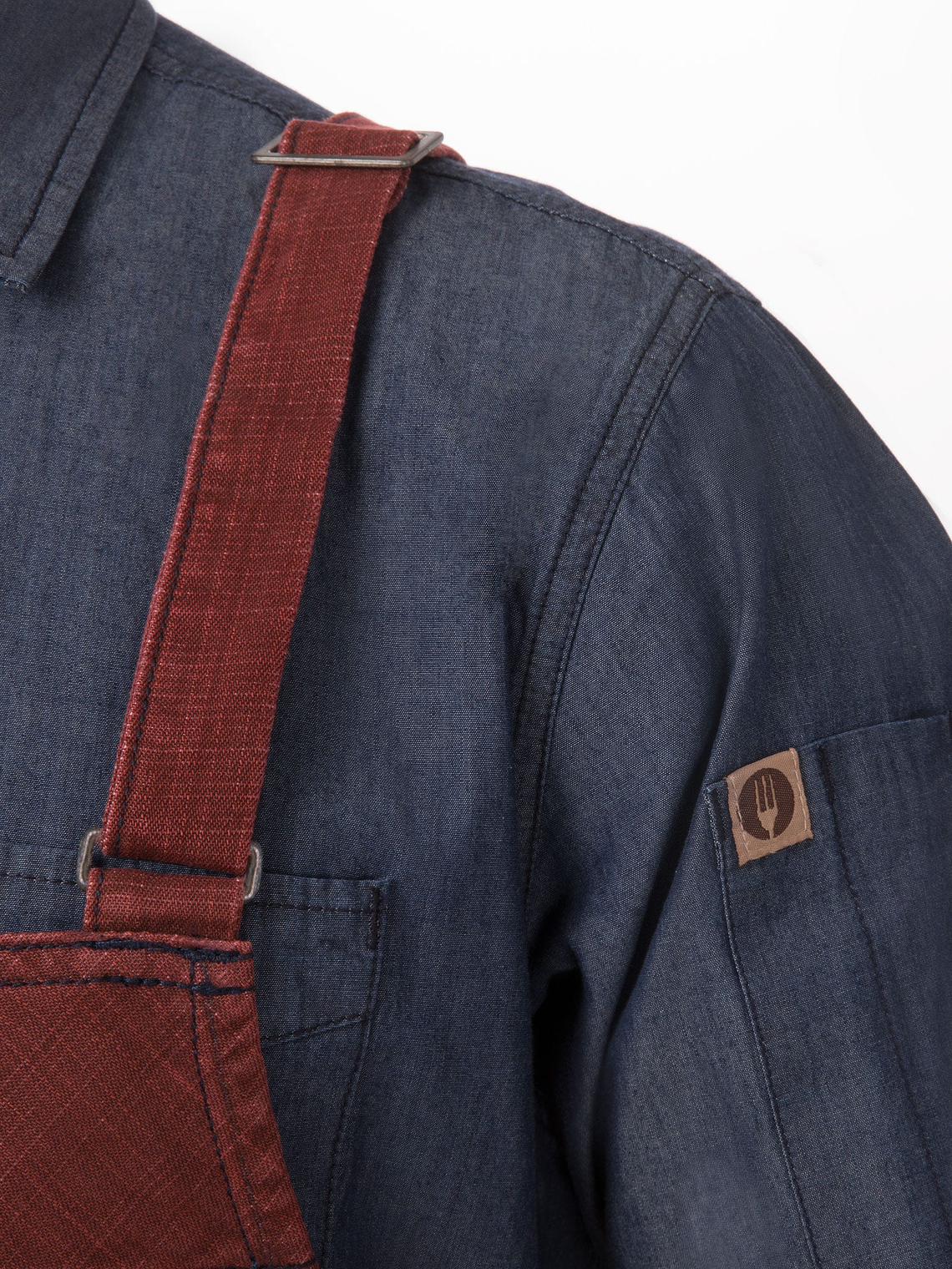 Pechera Chef Works Uptown Roja 2