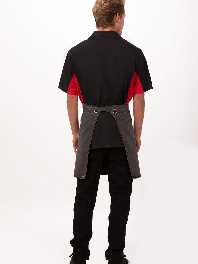 Mandil Chef Works Dorset Gris Oscuro 2