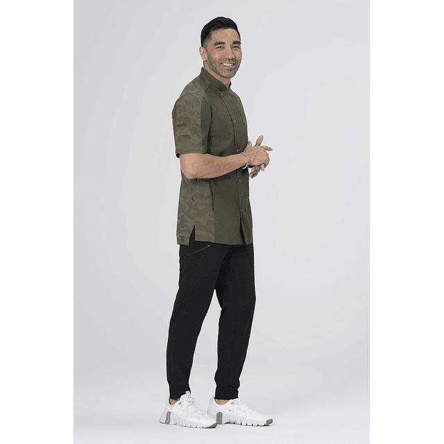 Chaqueta Chef Works Unisex Mojave Oliva Manga Corta