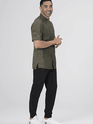 Chaqueta Chef Works Unisex Mojave Oliva Manga Corta