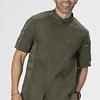 Chaqueta Chef Works Unisex Mojave Oliva Manga Corta