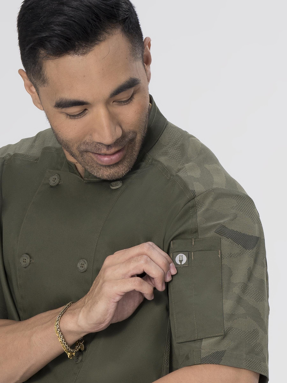 Chaqueta Chef Works Unisex Mojave Oliva 4