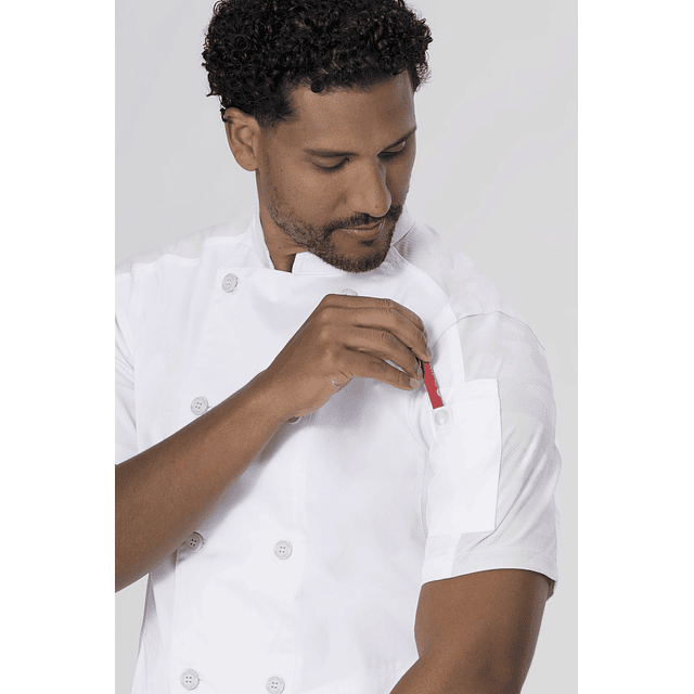 Chaqueta Chef Works Unisex Mojave Blanca