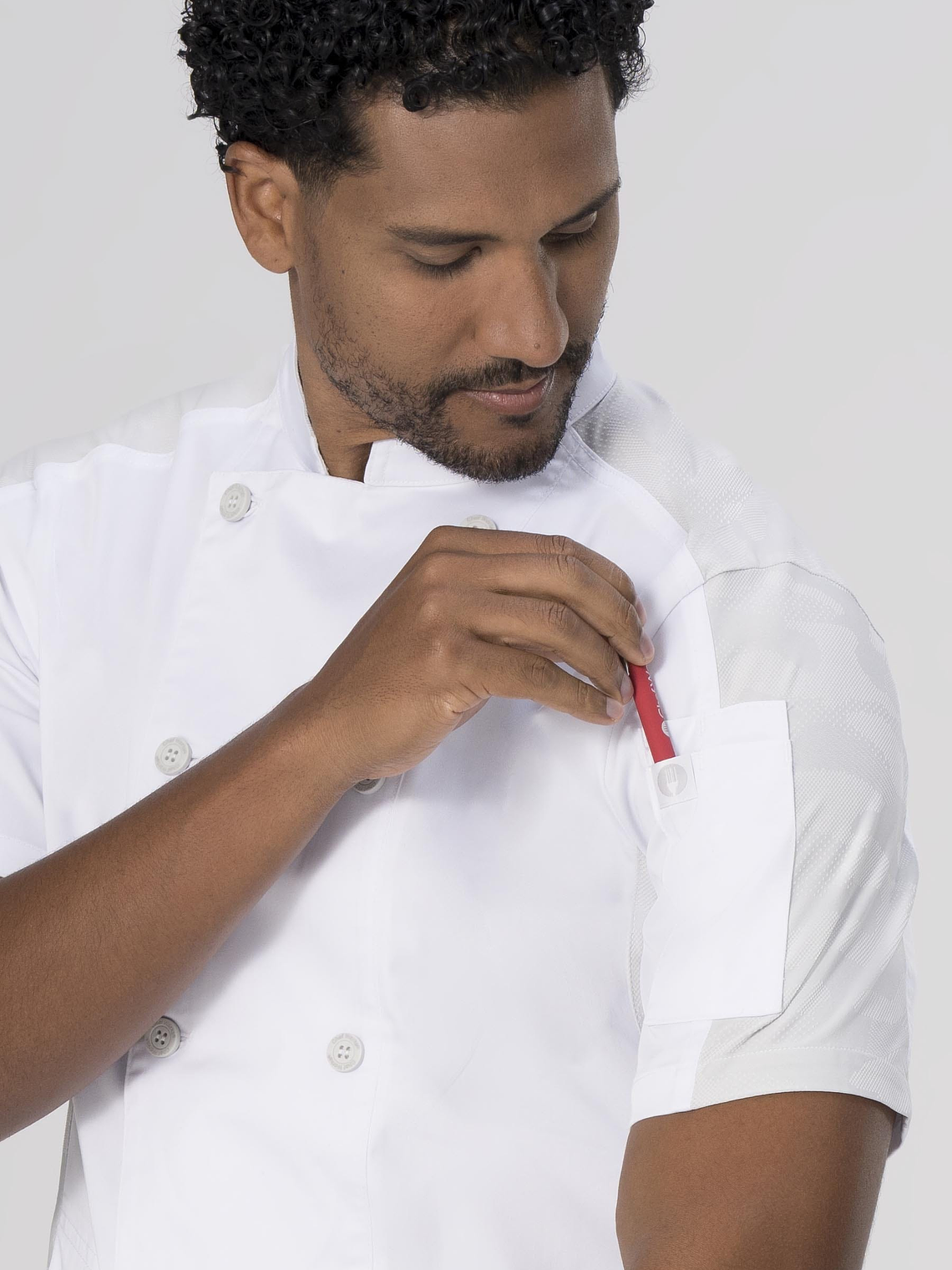 Chaqueta Chef Works Unisex Mojave Blanca 1