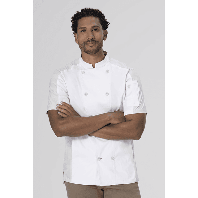 Chaqueta Chef Works Unisex Mojave Blanca