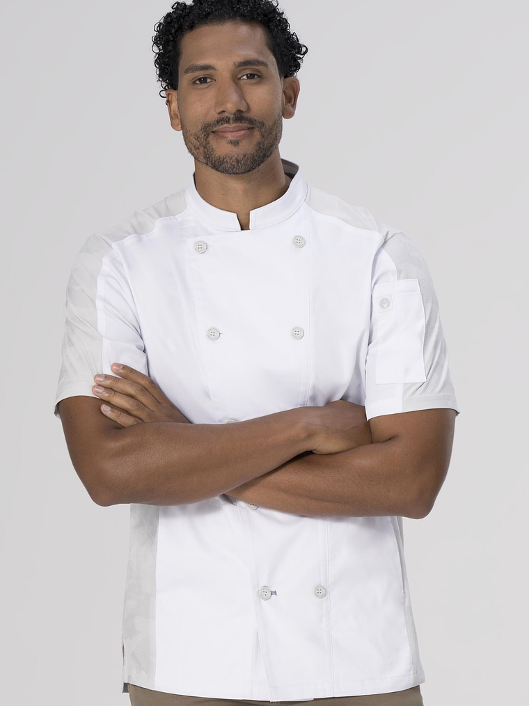 Chaqueta Chef Works Unisex Mojave Blanca 5