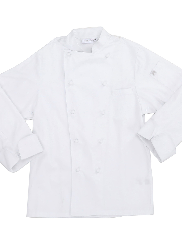 Chaqueta Chef Works Unisex Henri Executive Blanca 5