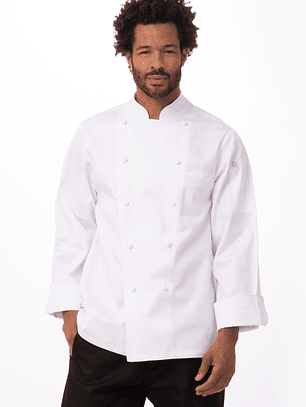 Chaqueta Chef Works Unisex Henri Executive Blanca