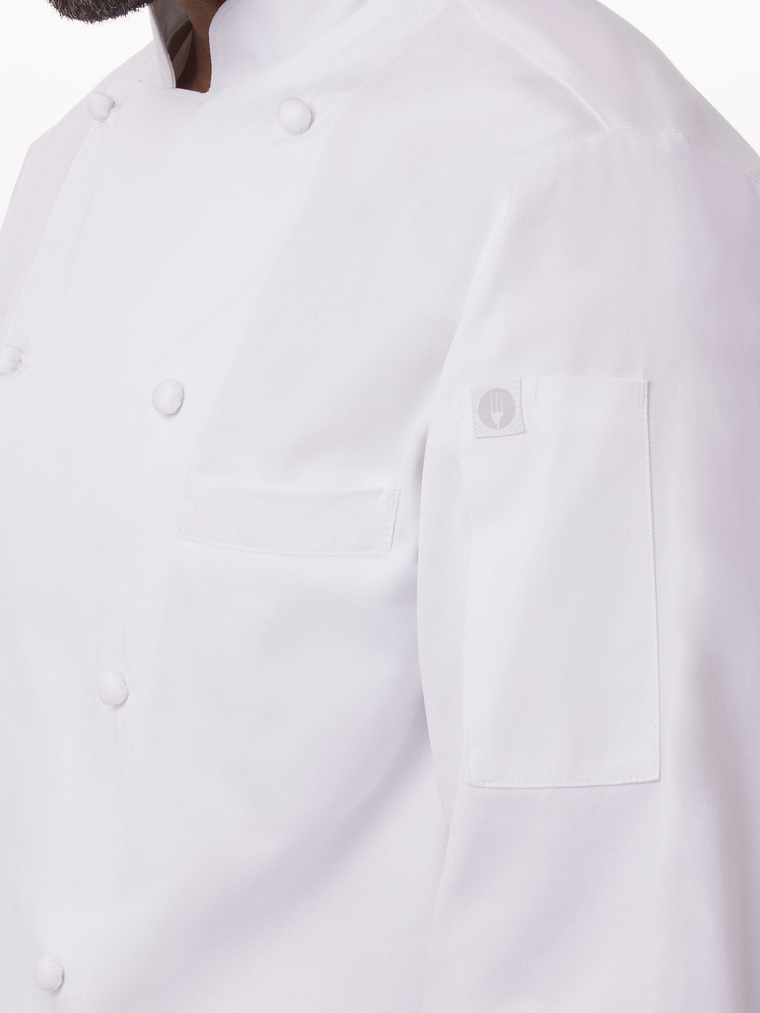 Chaqueta Chef Works Unisex Henri Executive Blanca 4