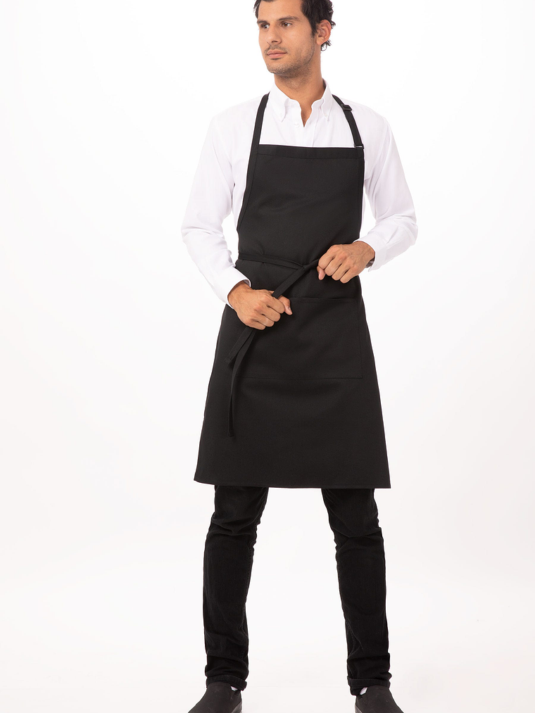 Pechera Chef Works Clásica F8 Negra 1