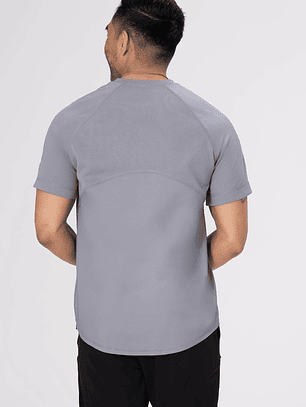 Polera Chef Works Unisex Ayres Crew Gris