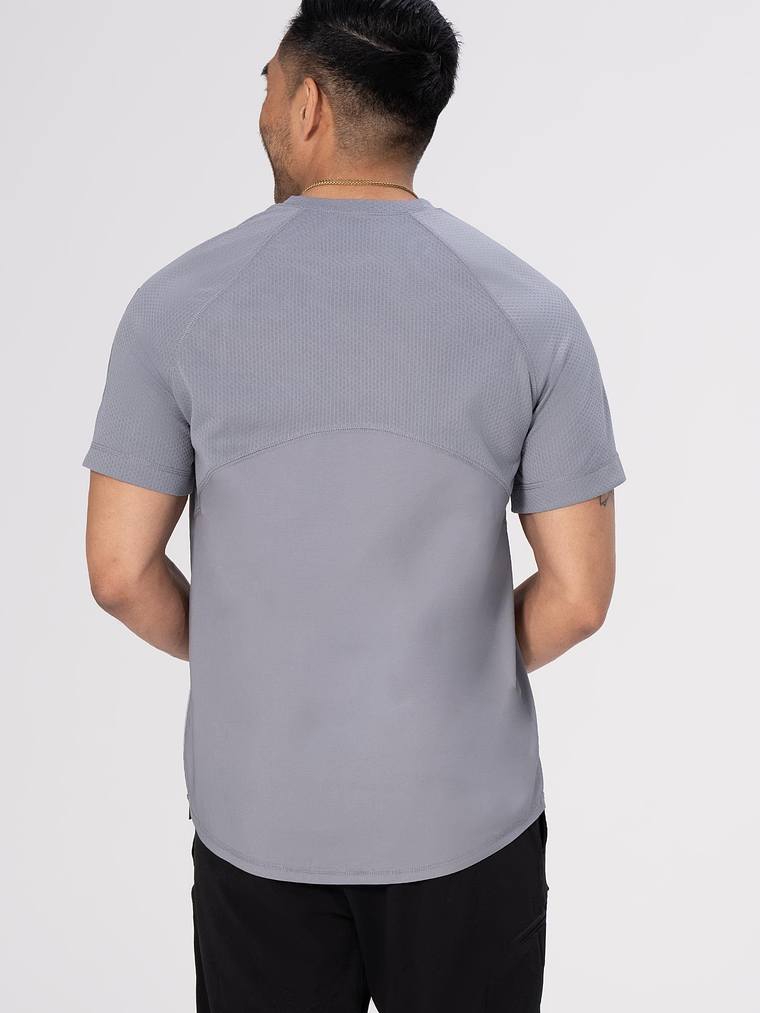 Polera Chef Works Unisex Ayres Crew Gris 2