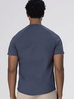 Polera Chef Works Unisex Ayres Crew Azul