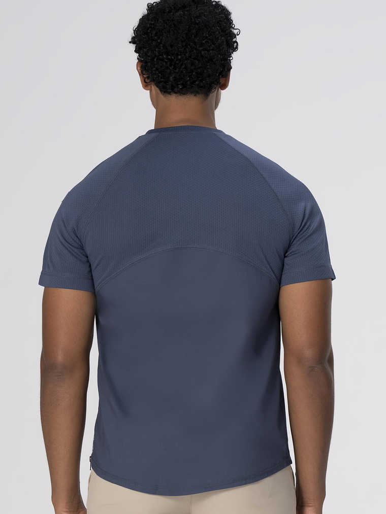 Polera Chef Works Unisex Ayres Crew Azul 2