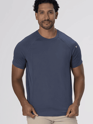 Polera Chef Works Unisex Ayres Crew Azul