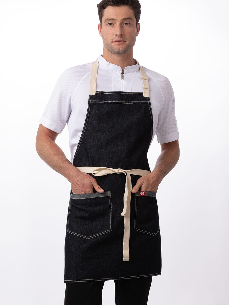 Pechera Chef Works Ridgewood Azul Mezclilla 3