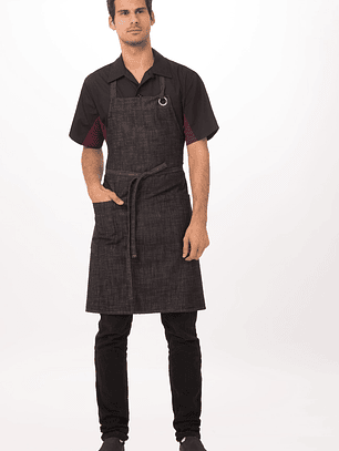 Pechera Chef Works Corvalis Gris Oscuro