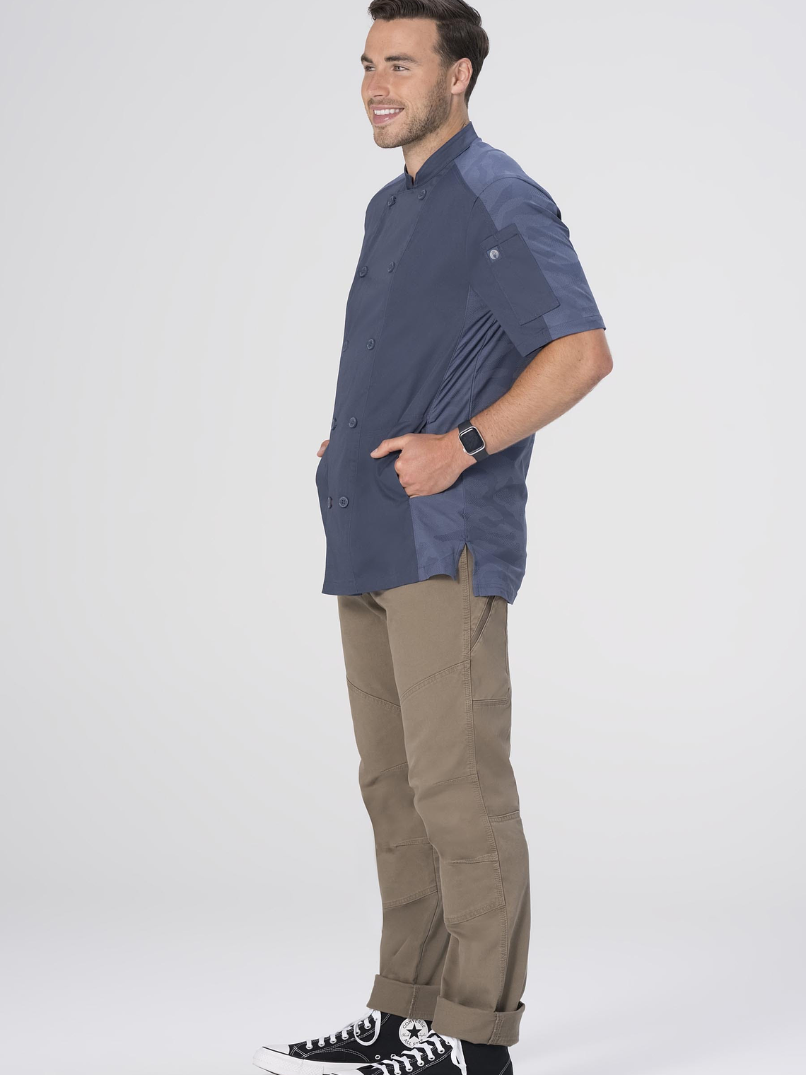 Chaqueta Chef Works Unisex Mojave Azul 3