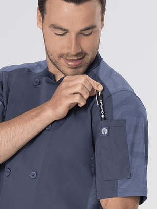 Chaqueta Chef Works Unisex Mojave Azul