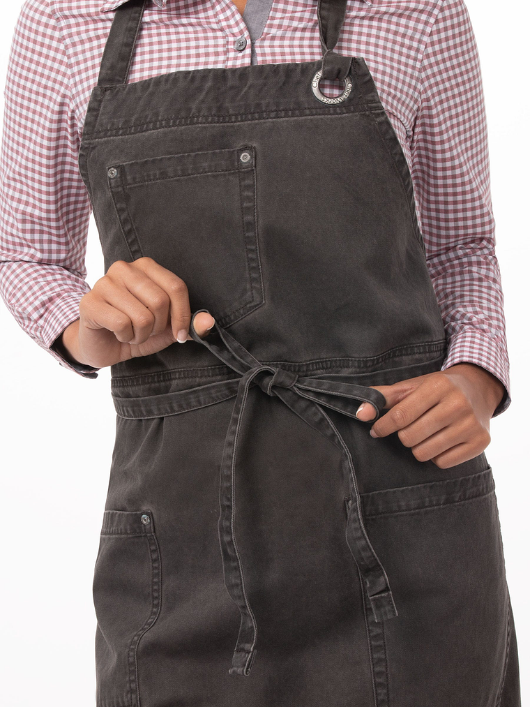 Pechera Chef Works Dorset Gris 4