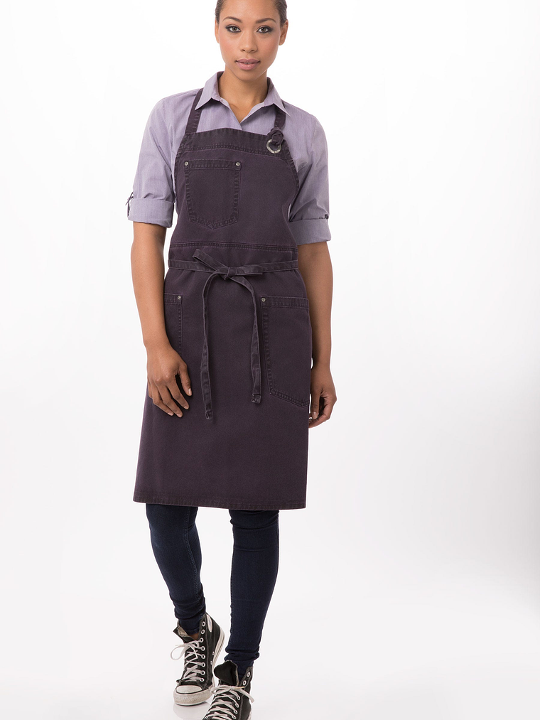 Pechera Chef Works Urban Morado Berenjena  1