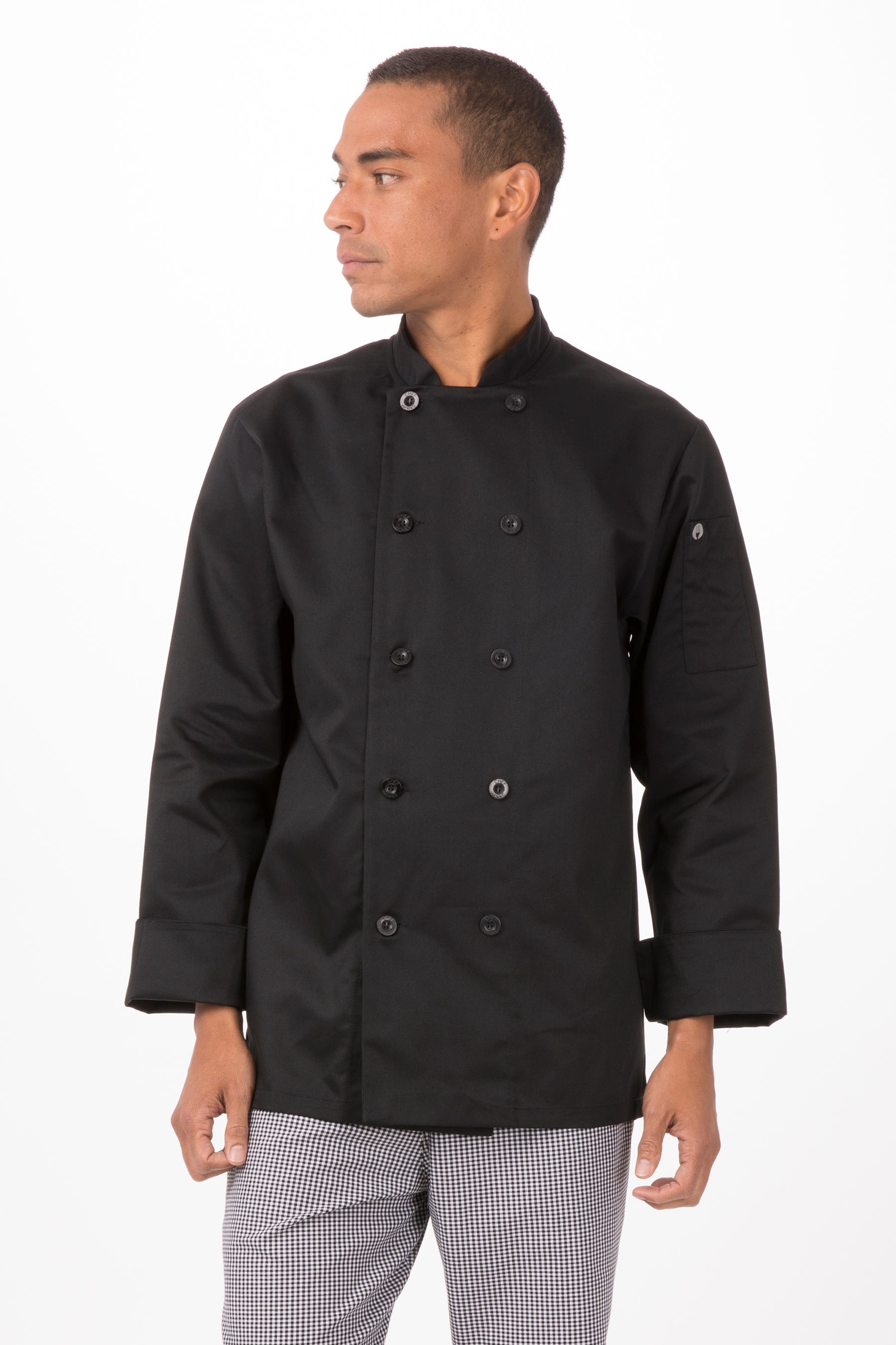 Chef Works Tienda De Uniformes De Chef Chaqueta Bastille Negra