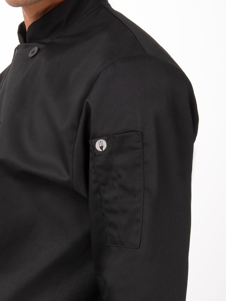 Chaqueta Chef Works Unisex Bastille Negra 3