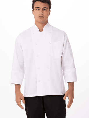 Chaqueta Chef Works Unisex Lyon Blanca